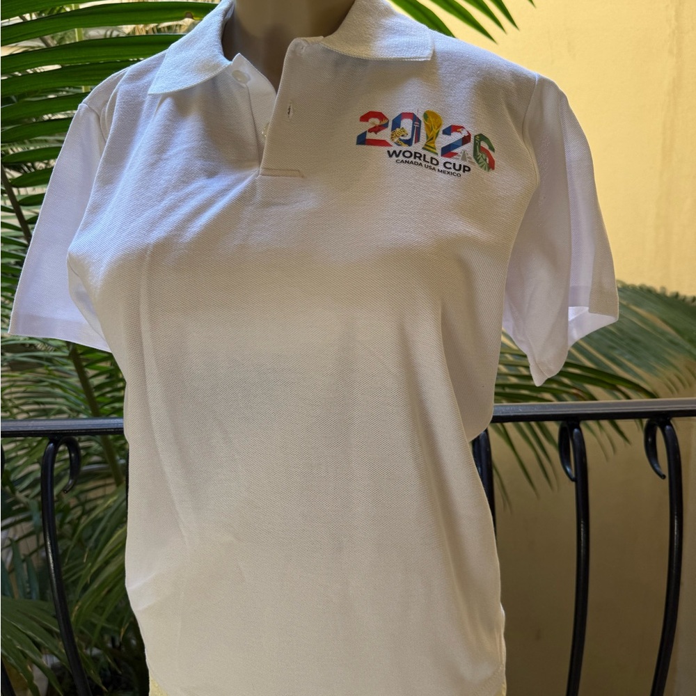 World Cup 2016 White Polo Shirt